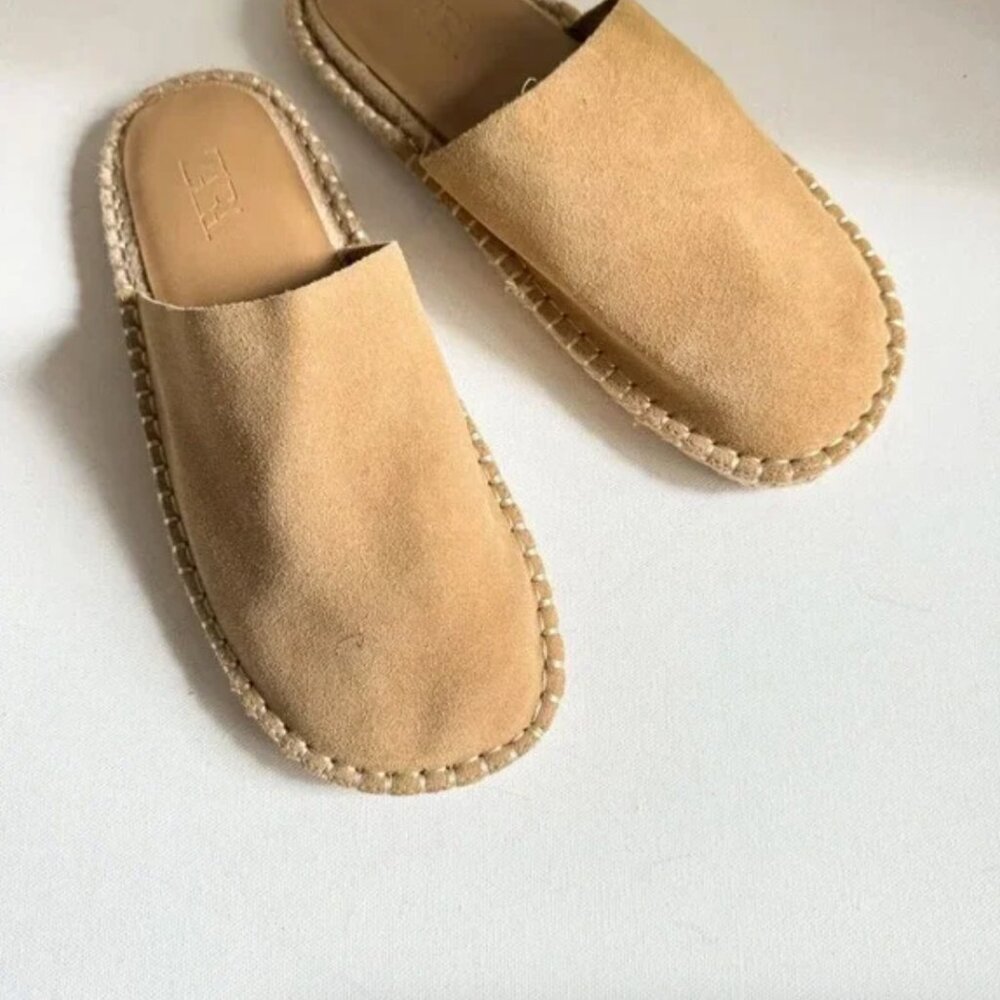 Zara Tan Suede Mules